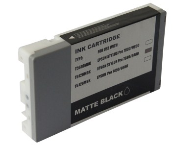 Compatible Epson T612800  Matte Black Pigment Inkjet Cartridge Stylus Pro 7800, 7880, 9800, 9880